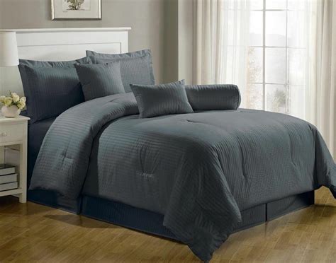 Unfollow king size bedding sets to stop getting updates on your ebay feed. Luxurious 7-Piece Comforter Set King Size Bedding Gray ...