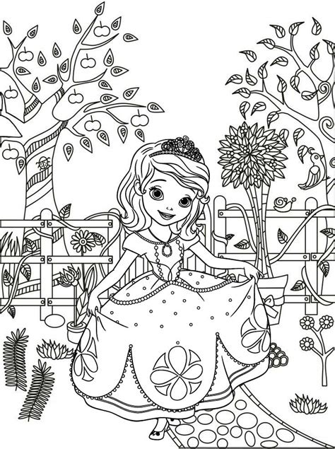 Princess Sofia The First Coloring Page Mitraland Hot Sex Picture