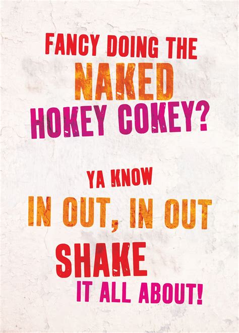 Naked Hokey Cokey Card Scribbler