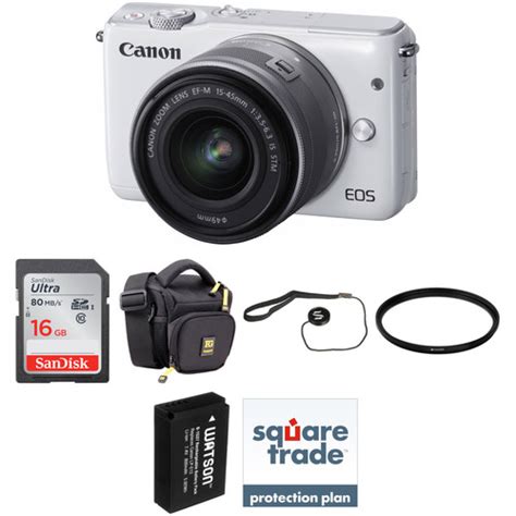 Canon Eos M10 Mirrorless Digital Camera With 15 45mm Lens Deluxe
