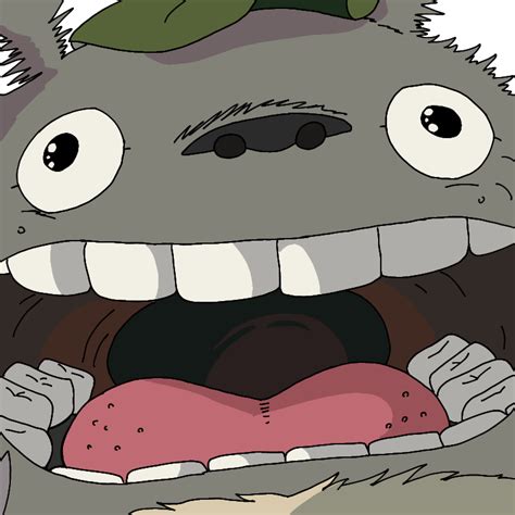 Totoro Roaring By Aquafinnaa On Deviantart