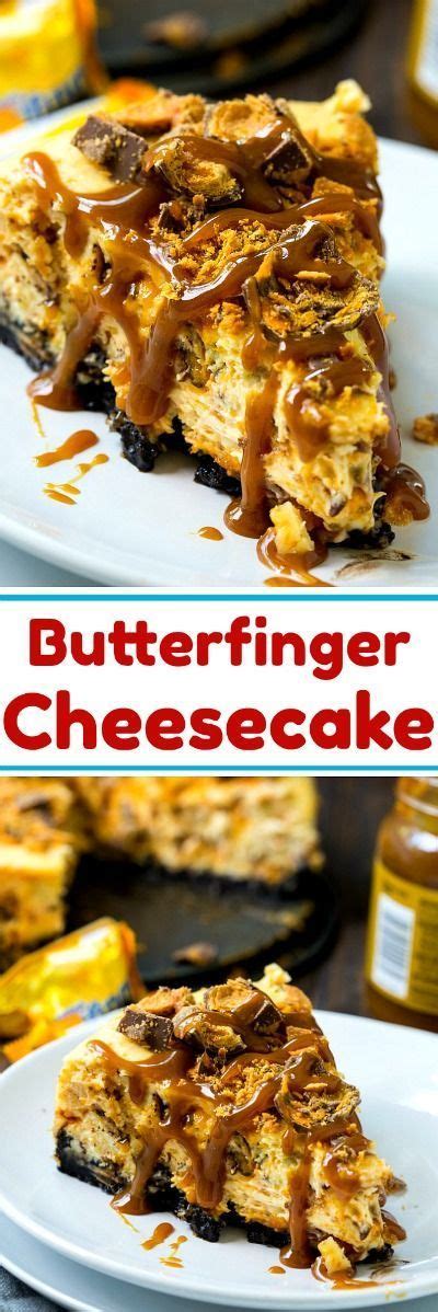 Butterfinger Cheesecake Recipe Cheesecake Recipes Butterfinger Cheesecake Delicious Desserts