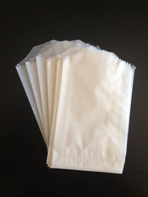 25 Flat Glassine Bags Translucent Flat Glassine Paper Bags Etsy