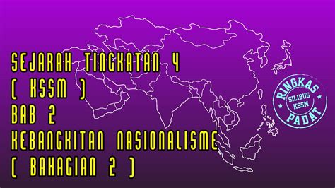 Nota sejarah tingkatan 1 2020. Nota Sejarah Tingkatan 4 Kssm 2020 Bab 2