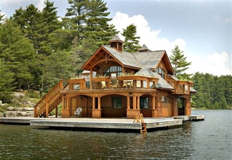 3 Awesome Boathouses House Boat Lake House Boathouse Design