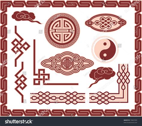 Vector Set Of Oriental Design Elements 73667203 Shutterstock