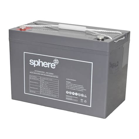 Sphere 12v 100ah Agm Deep Cycle Battery Buy Now