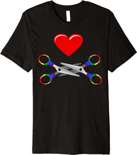 Scissoring Lgbt Lesbo Women Who Love Girls Lesbian Scissor Premium T Shirt