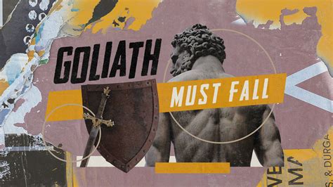 Goliath Must Fall Sermon Series Designs