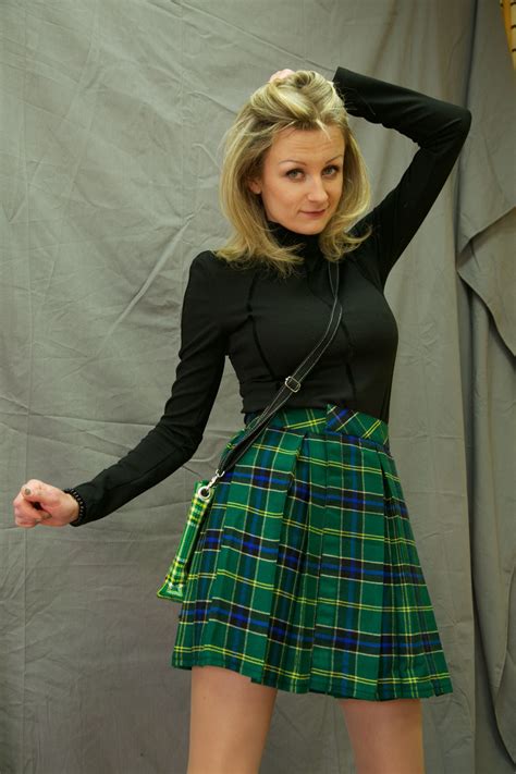 Box Pleated Kilt For Fabulous Woman Scottish Skirt Women Tartan Skirt