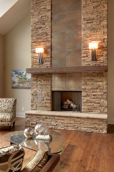 Stone Fireplaces Ideas For Contemporary Living Rooms
