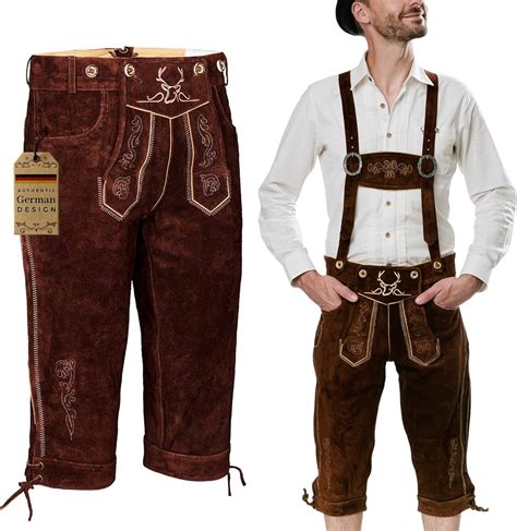 Bavaria Trachten Lederhosen Men Genuine Leather Authentic German