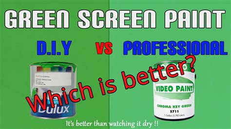 Paint your walls as dark as you can stand them: Green Screen Paint - DIY vs Professional - which one for your chroma key background - Rosco ...