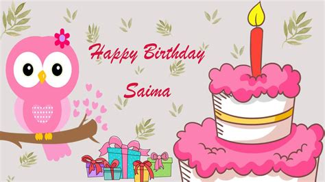 Happy Birthday Saima Image Wishes General Video Animation Youtube