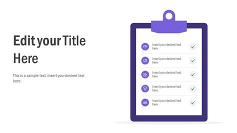 5 Step Check List Powerpoint Template Slidemodel