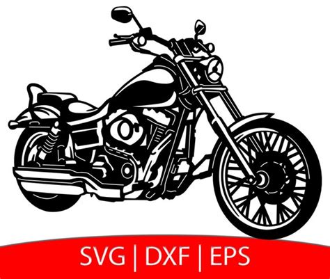 Motorcycle Svg Chopper Svg Cut File Biker Clipart Etsy