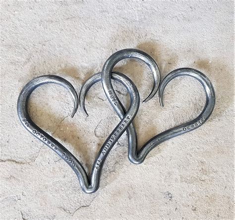 Personalised Entwined Hearts 6th Anniversary Wedding Day Oakbeck