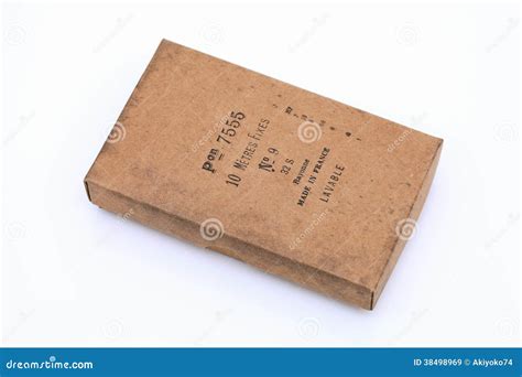 Old Cardboard Box Stock Image Image Of Paper Package 38498969