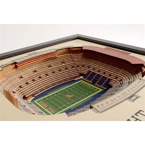 Stadiumviews Framed 24 In H X 3 In W Sports Wood 3d Art In The Wall Art