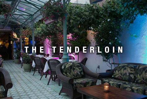 There Are Many Chairs And Tables In This Room With The Words Tenderlohn