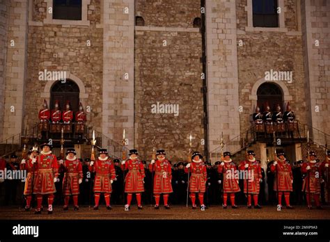 Yeoman Warders Of The Tower Of London Nicknamed Beefeaters Lineup