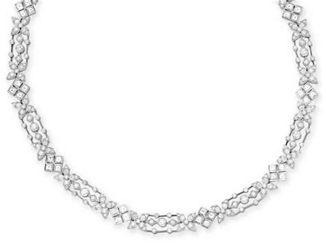 A Diamond Necklace By Tiffany Co Designed As A Series Of Flexible