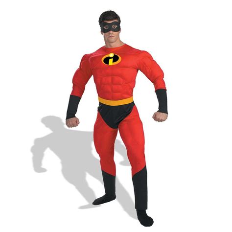Disney Mr Incredible Muscle Adult Costume Super Hero Costumes Incredibles Costume The