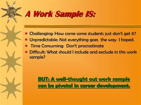 Ppt What Is A Work Sample Anyway Useful Tips To Create An