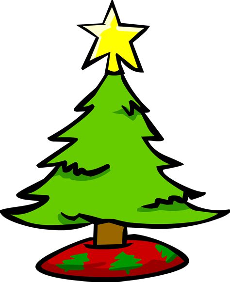 Christmas Tree Plain Clipart Best