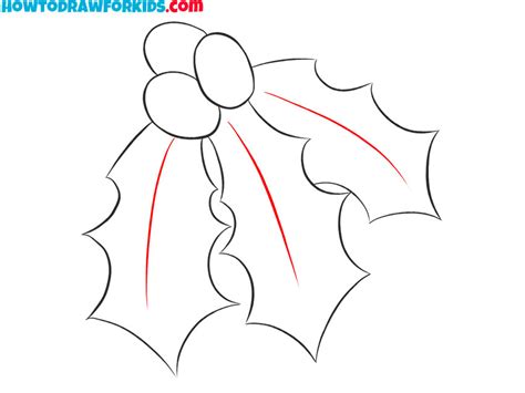 How To Draw Mistletoe Easy Drawing Tutorial For Kids