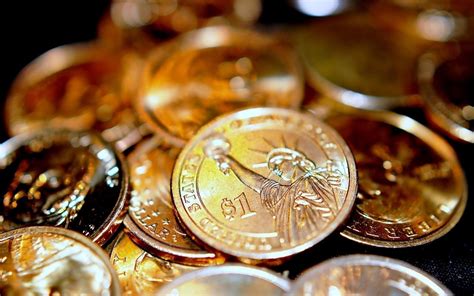 Round Gold Colored Coins Money Gold Coins Metal Hd Wallpaper