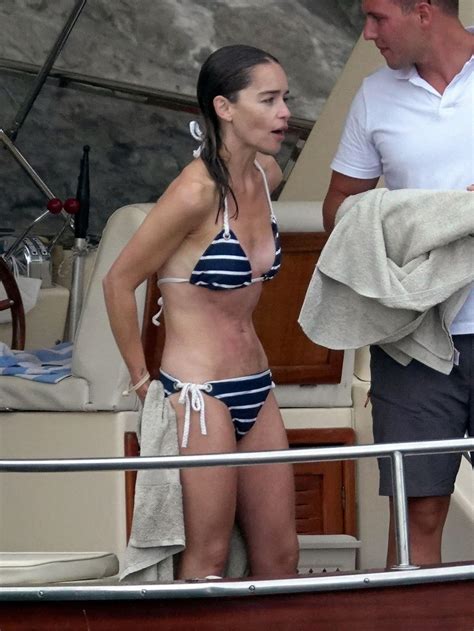 Emilia Clarke Looks Haggard In A Bikini On Vacation In Italy Photos