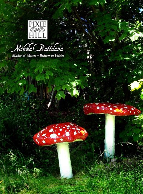 Pixie Hill Toadstools Of The Giant Variety Toadstool Paper Mache