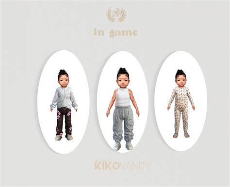 House Of Kiko Vanity Kuties Collection 🤍 Sims 4 Toddler Sims 4