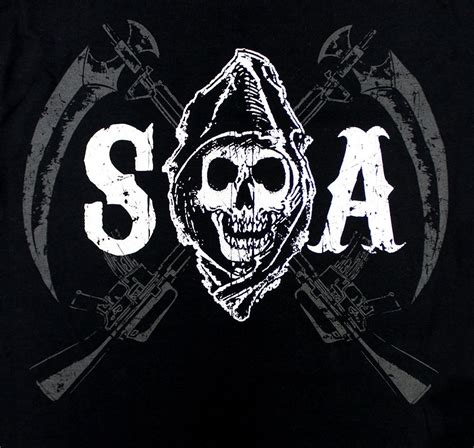 Sons Of Anarchy Chapters Long Sleeve Shirt Adesivos Legais Filhos