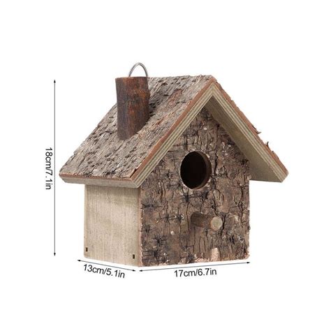 Wooden Birds Nest Home And Garden Decoration Etsy