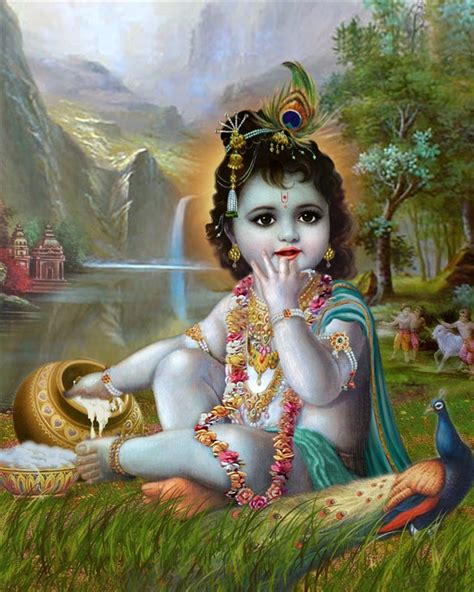 Baby Krishna Eating Butter Images - Baby Viewer
