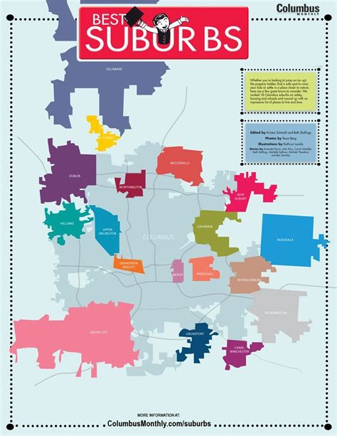 Columbus Monthlys Best Suburbs With Interactive Map Interactive Map