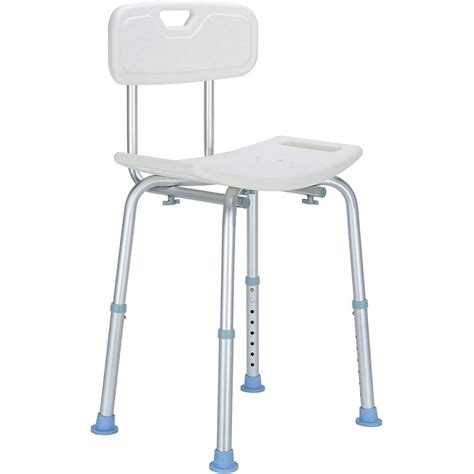 Oasisspace Shower Chair With Back Heavy Duty Adjustable Shower Seat