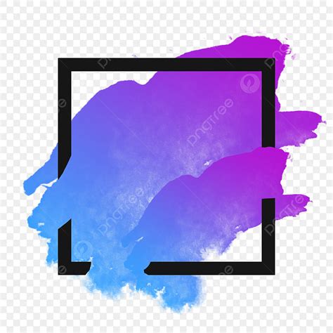 Abstract Watercolor Clipart Transparent Background Abstract Frame Png