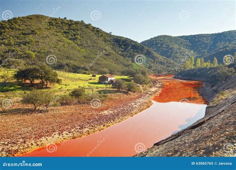 Landscape Rio Tinto Huelva Spain Stock Image Image Of Colorful