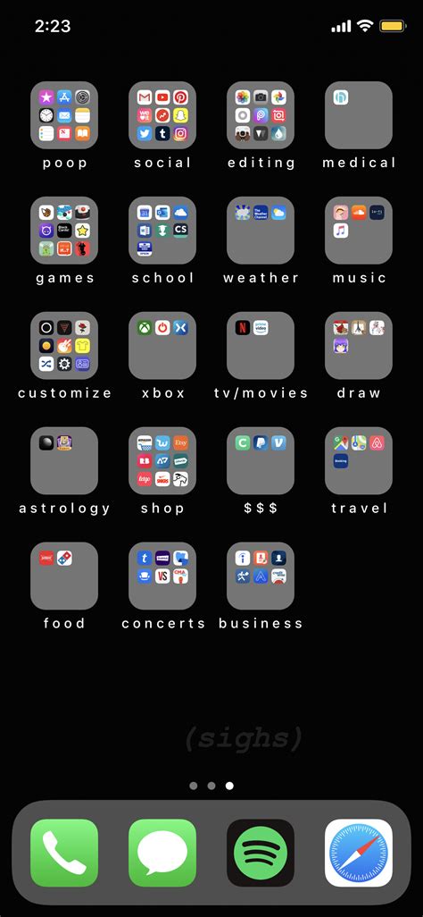 Widgets in three different sizes, a new searchable app library, and most importantly. My iPhone home screen layout. 😌 | Iphone home screen ...