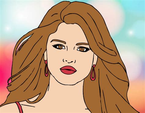 Imágenes de selena gomez para su más reciente entrevista en la revista elle magazine (us) #selenagomez #selenators Dibujo de Selena Gomez primer plano pintado por en Dibujos ...