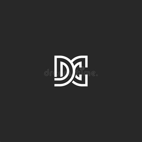 Cd C D Letter Logo Design Creative Icon Modern Letters Vector L Stock