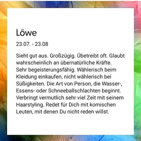 Das sternzeichen skorpion beginnt am 23. Der Löwe ist das Tier was jedem passen könnte, schlafen ...