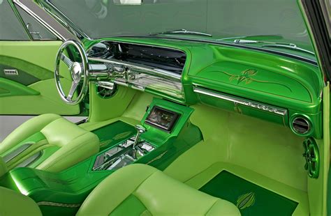 1964 Chevrolet Impala Lime Green Machine Custom Car Interior