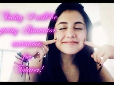 Maybe you would like to learn more about one of these? Ariana Grande Fanpage Username Ideas - Ariana Grande Songs