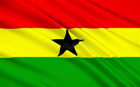 Bandera De Ghana Accra Foto De Archivo Imagen De Emblema 124009688