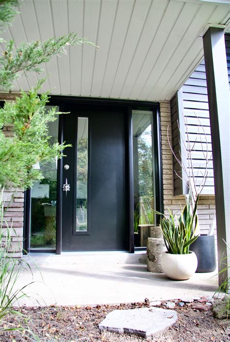 Best Mid Century Modern Full Glass Front Door With Sidelights Is