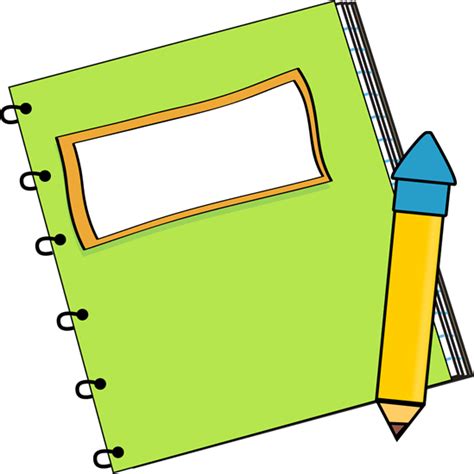 Book And Pencil Clipart Clipart Best